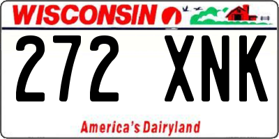 WI license plate 272XNK