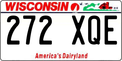 WI license plate 272XQE