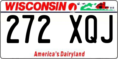 WI license plate 272XQJ