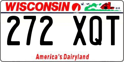 WI license plate 272XQT