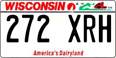 WI license plate 272XRH