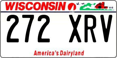 WI license plate 272XRV