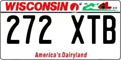 WI license plate 272XTB