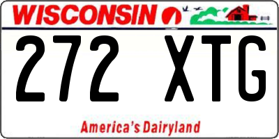 WI license plate 272XTG