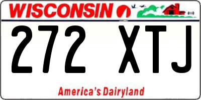 WI license plate 272XTJ