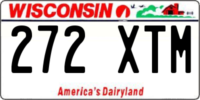 WI license plate 272XTM