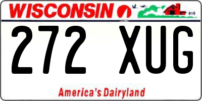 WI license plate 272XUG