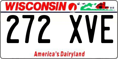 WI license plate 272XVE