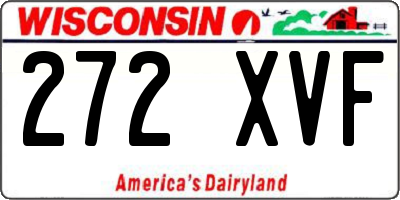 WI license plate 272XVF