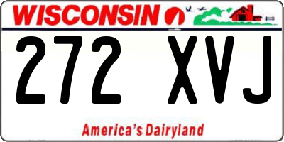 WI license plate 272XVJ