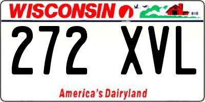 WI license plate 272XVL