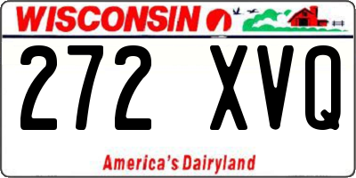 WI license plate 272XVQ