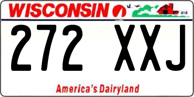 WI license plate 272XXJ