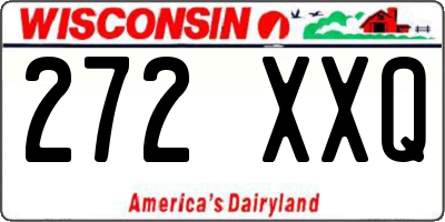 WI license plate 272XXQ