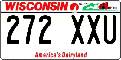 WI license plate 272XXU
