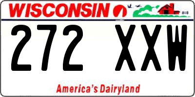WI license plate 272XXW