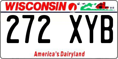 WI license plate 272XYB