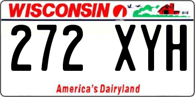 WI license plate 272XYH