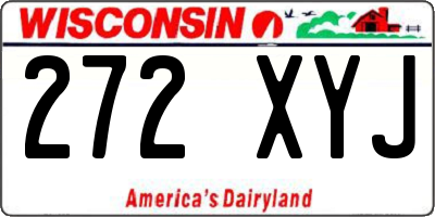WI license plate 272XYJ