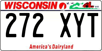 WI license plate 272XYT