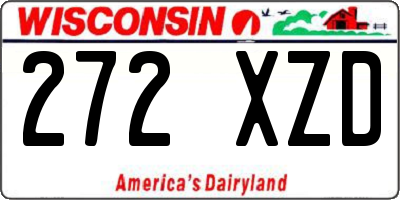 WI license plate 272XZD