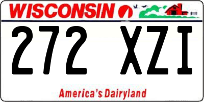 WI license plate 272XZI