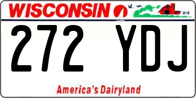 WI license plate 272YDJ