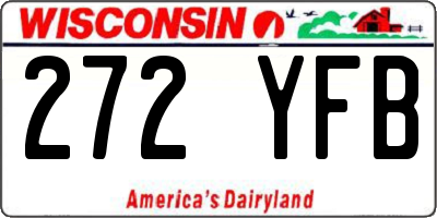 WI license plate 272YFB