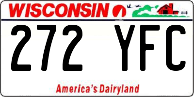 WI license plate 272YFC