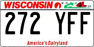 WI license plate 272YFF