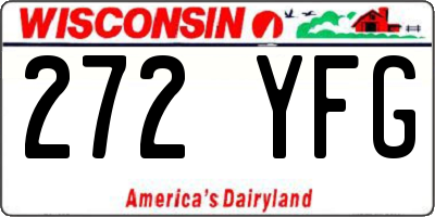 WI license plate 272YFG