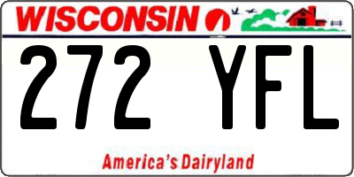 WI license plate 272YFL