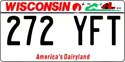 WI license plate 272YFT