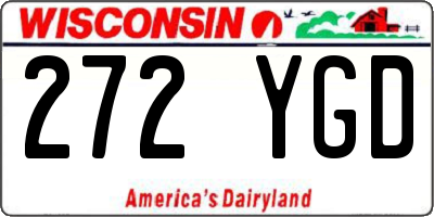 WI license plate 272YGD
