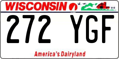 WI license plate 272YGF