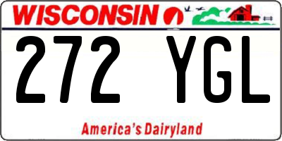 WI license plate 272YGL