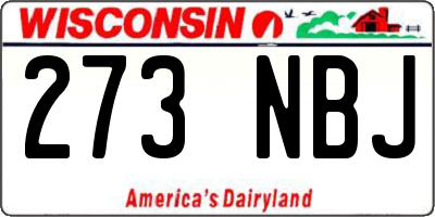 WI license plate 273NBJ