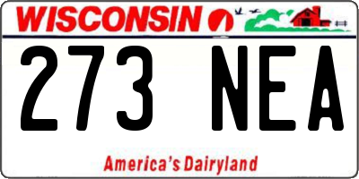 WI license plate 273NEA