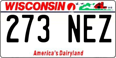 WI license plate 273NEZ
