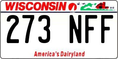WI license plate 273NFF