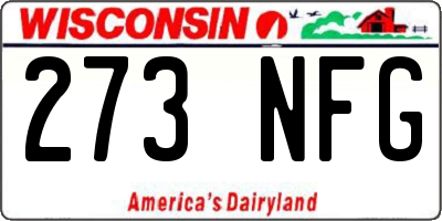 WI license plate 273NFG