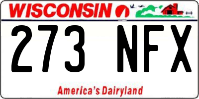 WI license plate 273NFX