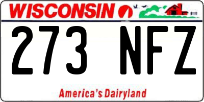 WI license plate 273NFZ
