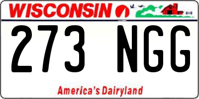 WI license plate 273NGG