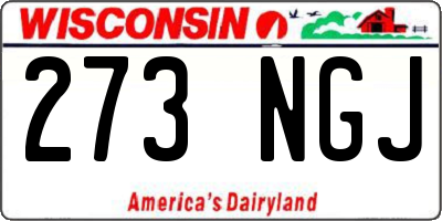 WI license plate 273NGJ