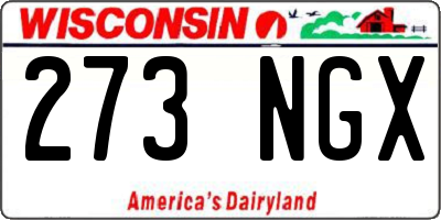 WI license plate 273NGX