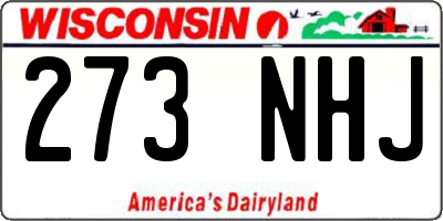WI license plate 273NHJ