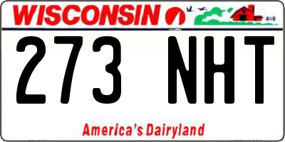 WI license plate 273NHT