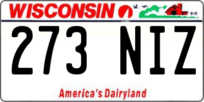 WI license plate 273NIZ