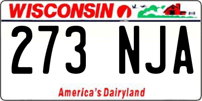 WI license plate 273NJA